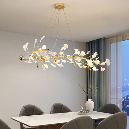Olivia Lustre Art Déco moderne en métal et céramique, doré