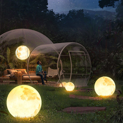 Ray Moon Moderne Bubble Glod Pendelleuchte, Metall/Harz/Fiberglas