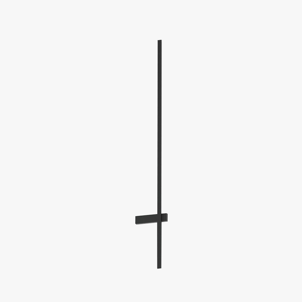Ray Minimalist Duo-Linear Outdoor Wall Lamp, Black