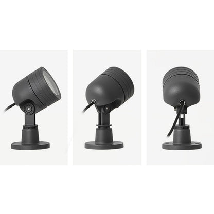 Ray Modern Round Glass/Metal Solar Outdoor Ground Lamp Spotlight
