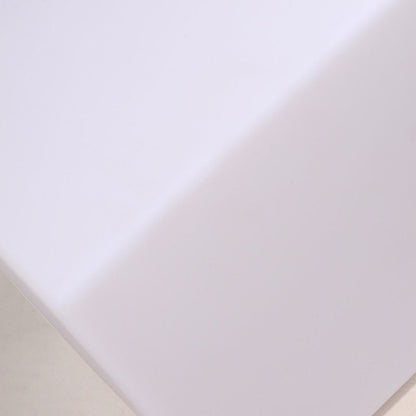 Ray Minimalist Square Outdoor Ground Lamp, White