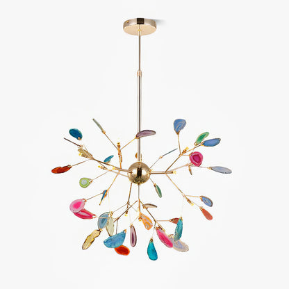 Agate Chandelier Colorful Branching