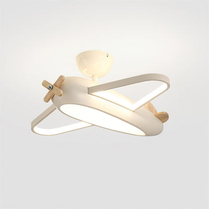 Plafonnier avion pour chambre d'enfant au charme ludique