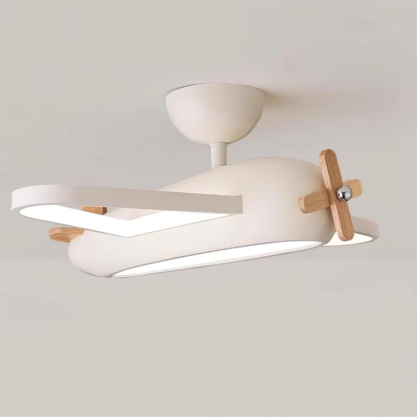 Plafonnier avion pour chambre d'enfant au charme ludique