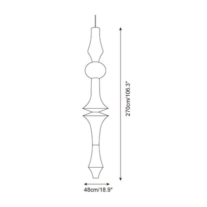 Zyora Sculptural Paper Pendant Lamp