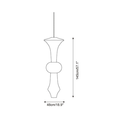 Zyora Sculptural Paper Pendant Lamp