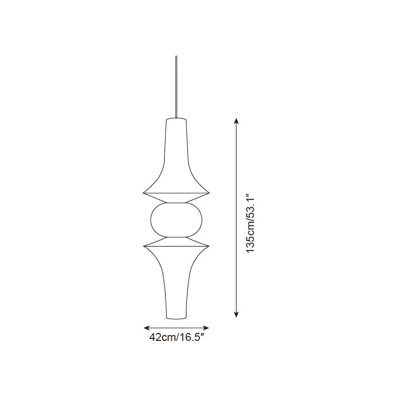 Zyora Sculptural Paper Pendant Lamp
