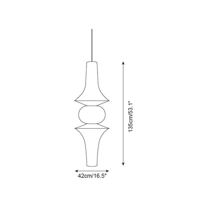 Zyora Sculptural Paper Pendant Lamp
