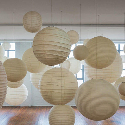 Luna Pendant Light Japanese Paper Globe