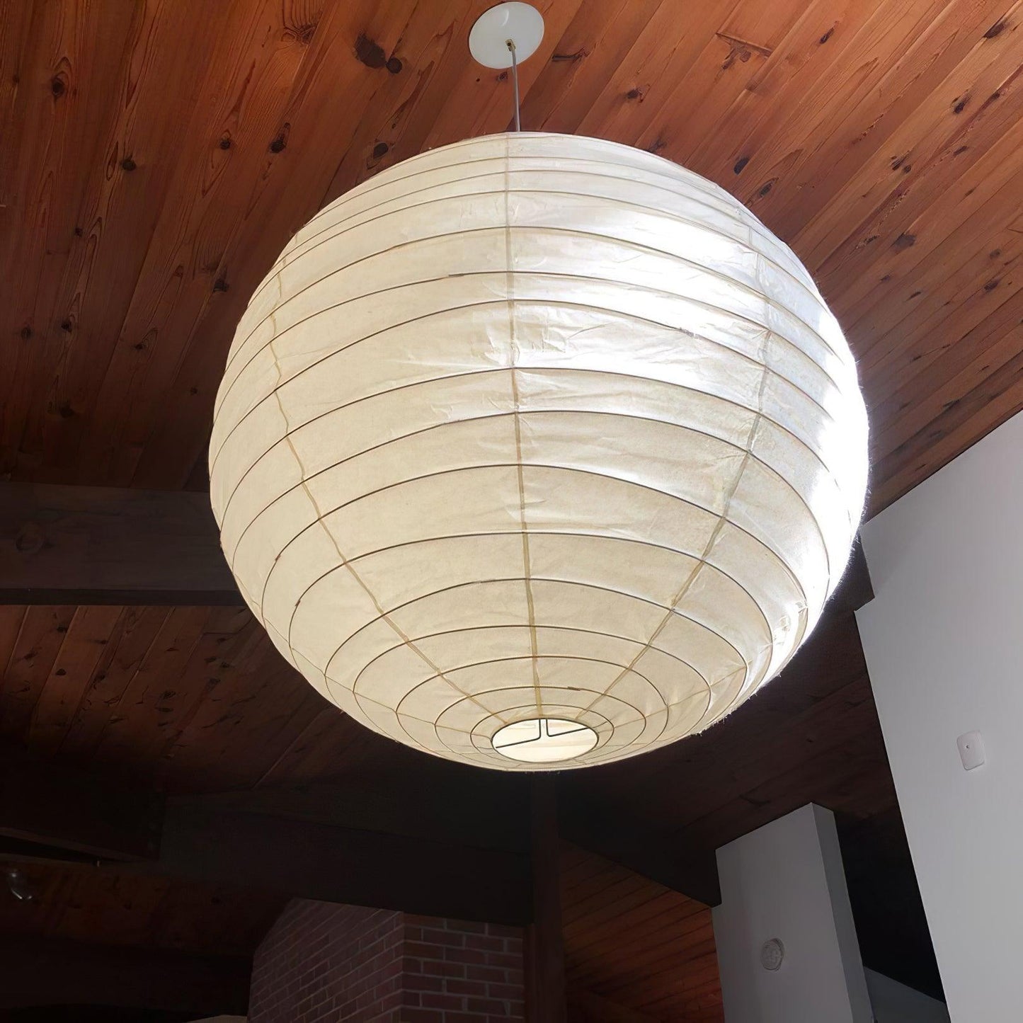 Luna Pendant Light Japanese Paper Globe