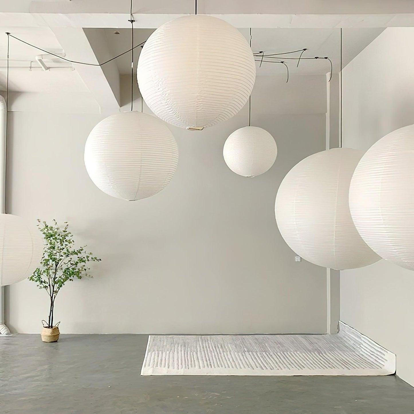 Sylin Pendant Swag Light Mulberry Silk