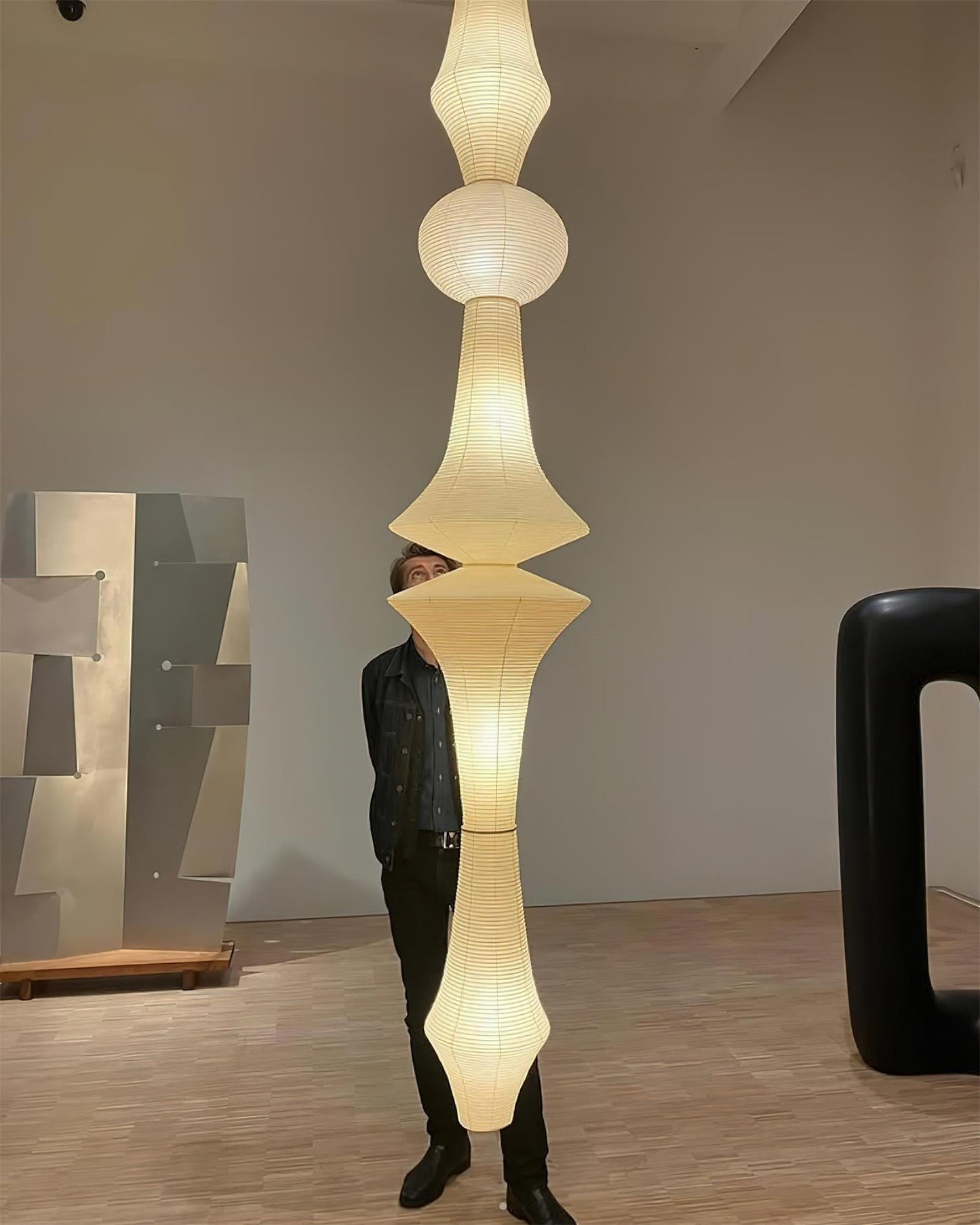 Zyora Sculptural Paper Pendant Lamp