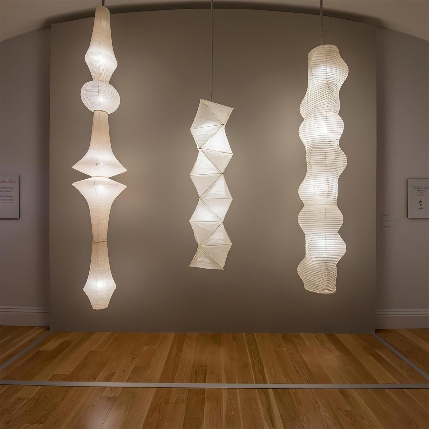 Zyora Sculptural Paper Pendant Lamp