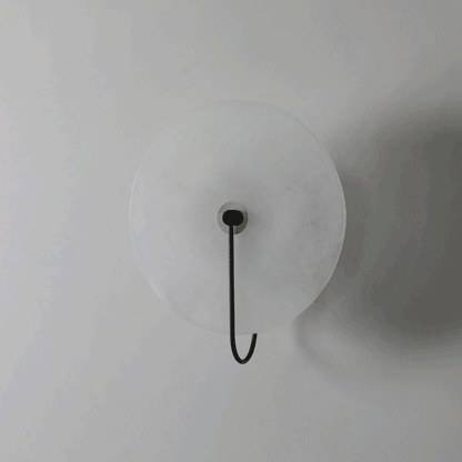 Kristy Alabaster Applique Murale LED Ronde Circulaire Iconique