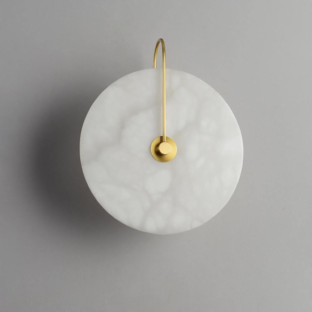Kristy Alabaster Applique Murale LED Ronde Circulaire Iconique