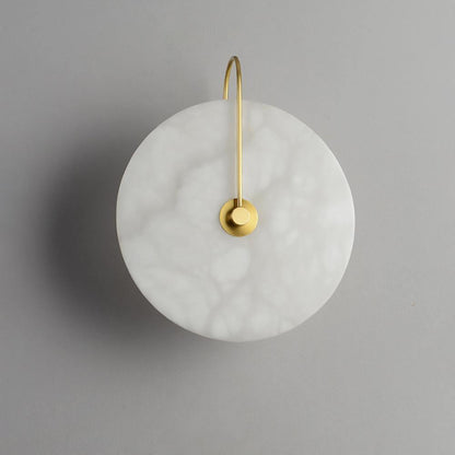 Kristy Alabaster Applique Murale LED Ronde Circulaire Iconique