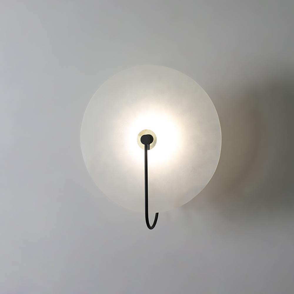Kristy Alabaster Applique Murale LED Ronde Circulaire Iconique