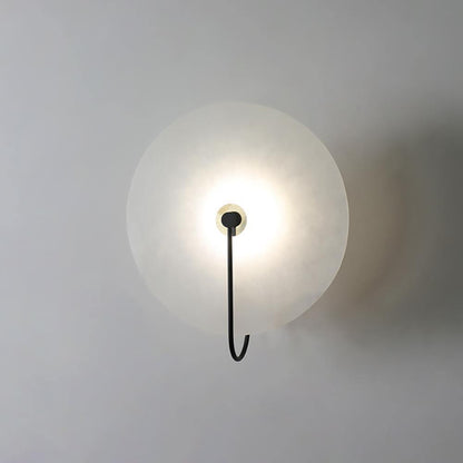 Kristy Alabaster Applique Murale LED Ronde Circulaire Iconique