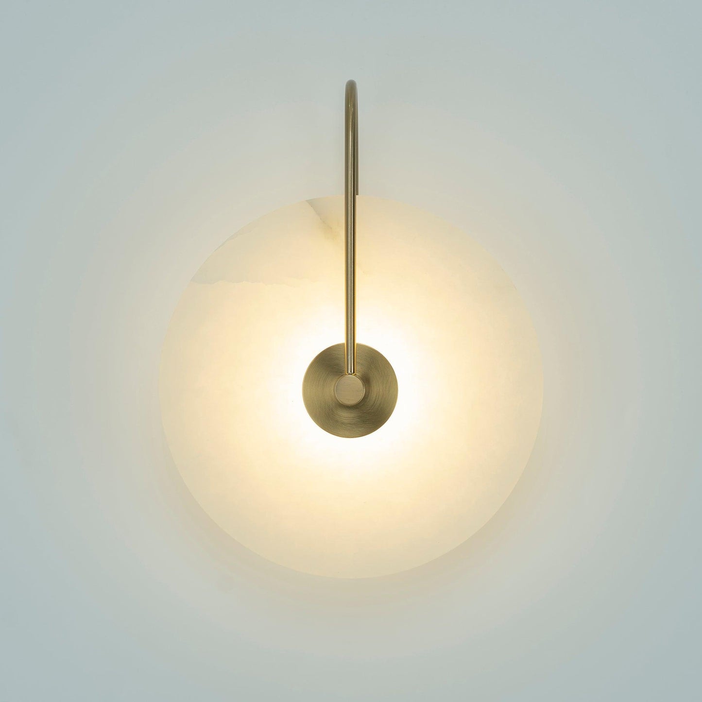 Kristy Alabaster Applique Murale LED Ronde Circulaire Iconique