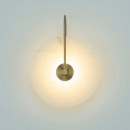 Kristy Alabaster Applique Murale LED Ronde Circulaire Iconique