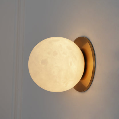 Kristy Alabaster Mini Orb Wall Lamp