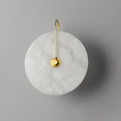 Kristy Alabaster Applique Murale LED Ronde Circulaire Iconique
