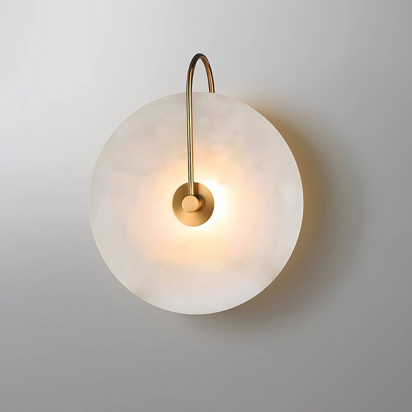 Kristy Alabaster Applique Murale LED Ronde Circulaire Iconique