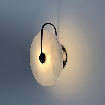 Kristy Alabaster Applique Murale LED Ronde Circulaire Iconique