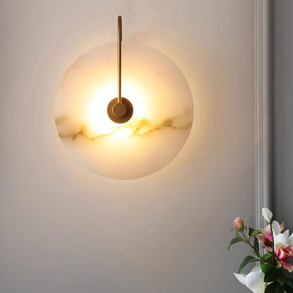 Kristy Alabaster Applique Murale LED Ronde Circulaire Iconique