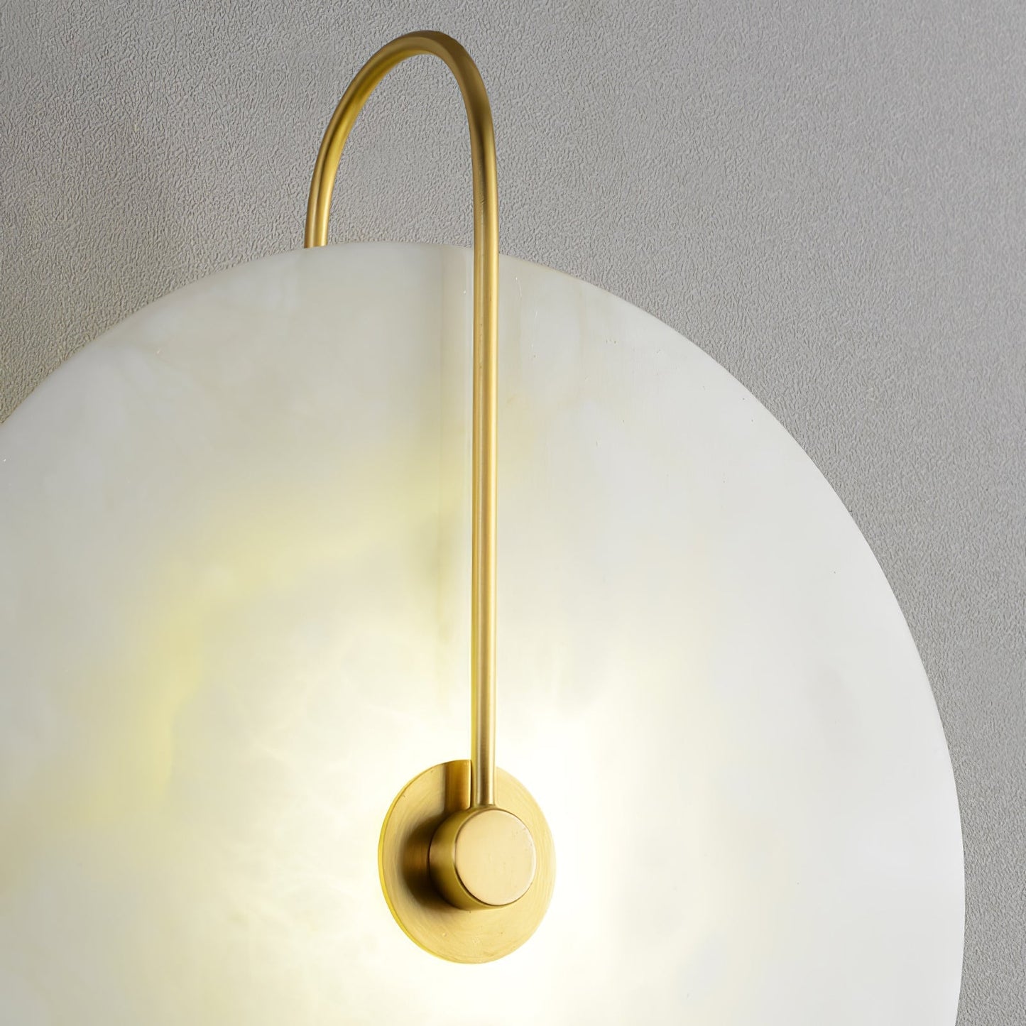 Kristy Alabaster Applique Murale LED Ronde Circulaire Iconique