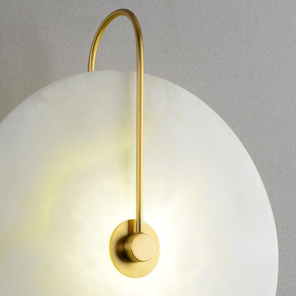 Kristy Alabaster Applique Murale LED Ronde Circulaire Iconique