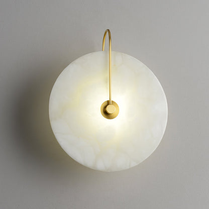 Kristy Alabaster Applique Murale LED Ronde Circulaire Iconique
