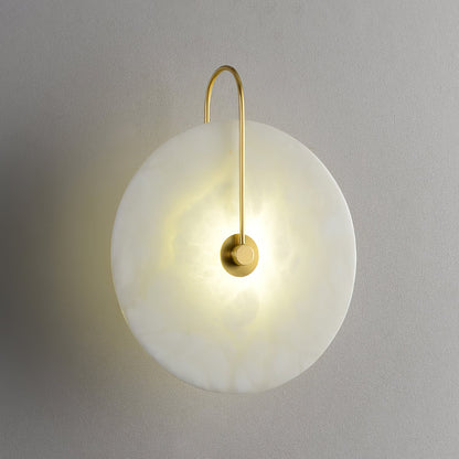 Kristy Alabaster Applique Murale LED Ronde Circulaire Iconique