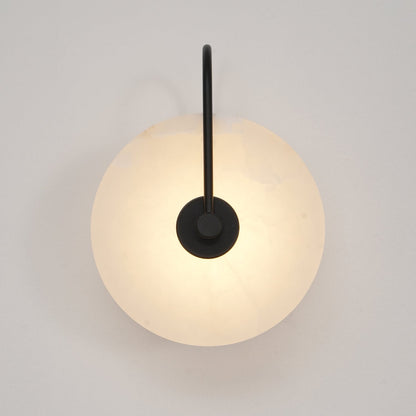 Kristy Alabaster Applique Murale LED Ronde Circulaire Iconique
