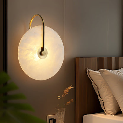 Kristy Alabaster Applique Murale LED Ronde Circulaire Iconique