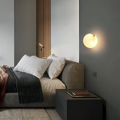 Kristy Alabaster Mini Orb Wall Lamp
