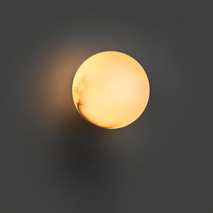 Kristy Alabaster Mini Orb Wall Lamp