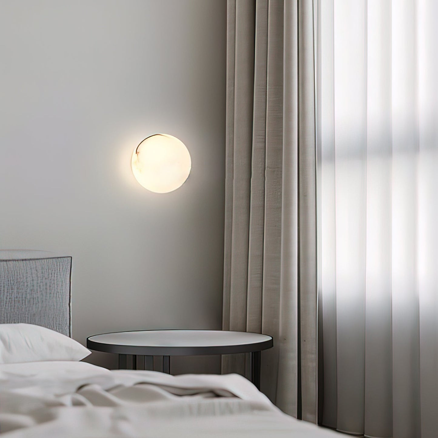 Lynq Alabaster Mini Orb Wall Lamp