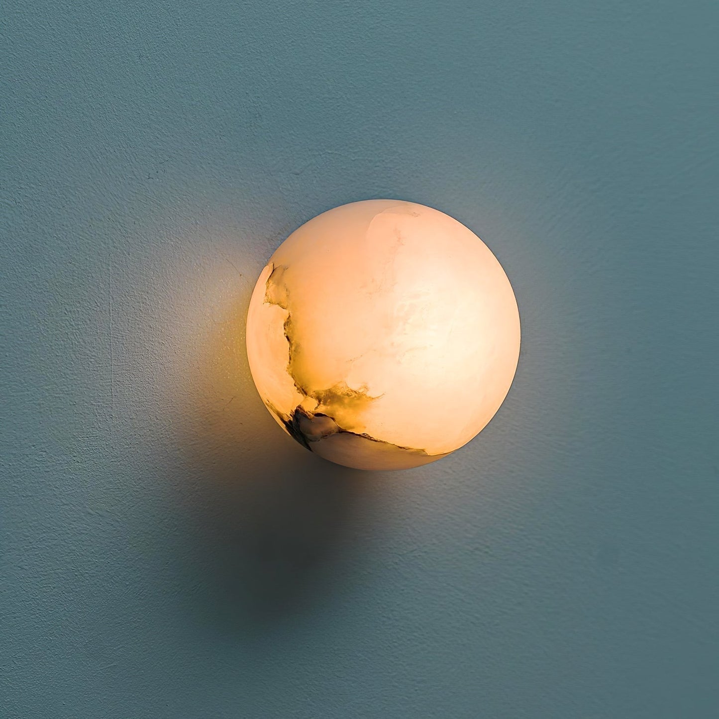 Kristy Alabaster Mini Orb Wall Lamp
