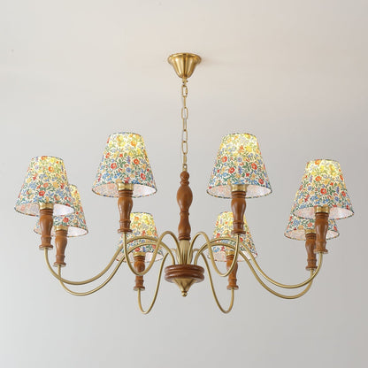 Tissu à fleurs Cassian Chandelier