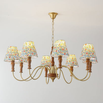 Tissu à fleurs Cassian Chandelier