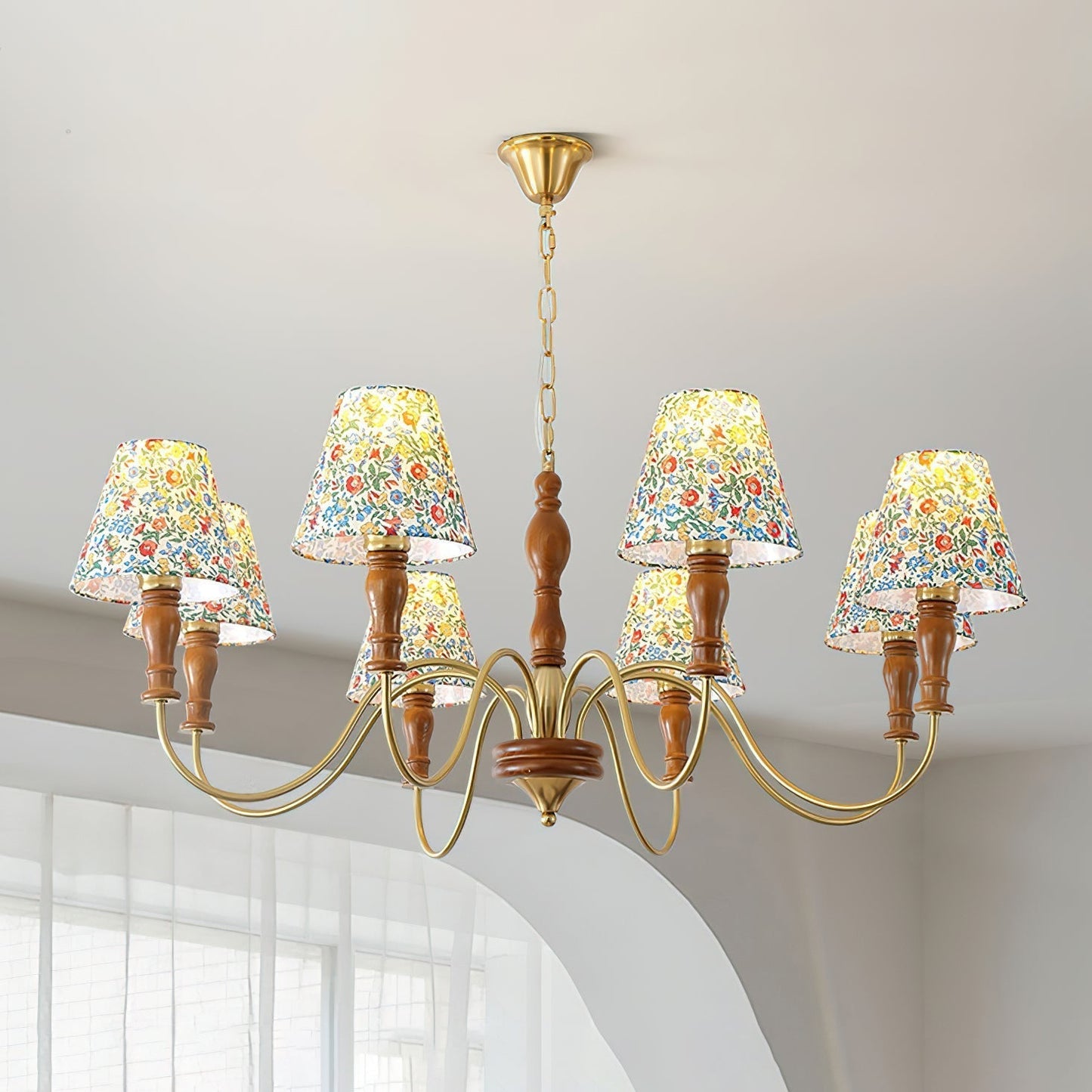 Tissu à fleurs Cassian Chandelier