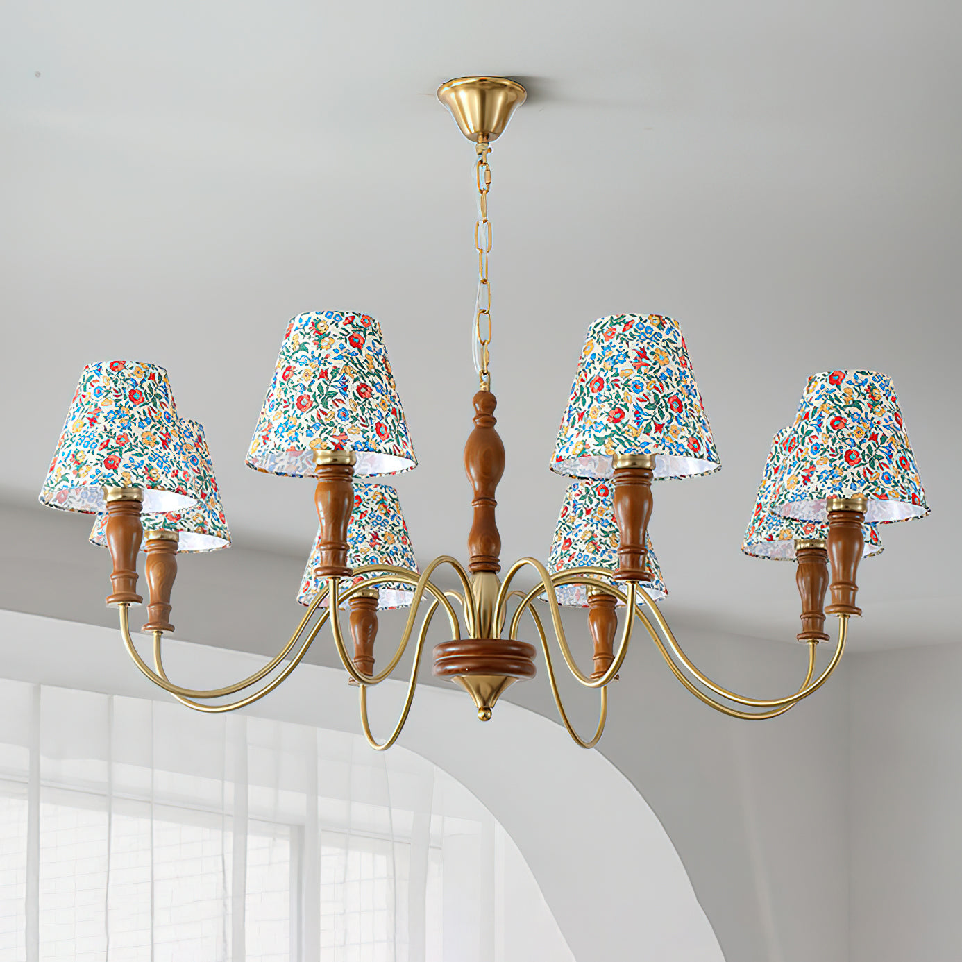Tissu à fleurs Cassian Chandelier