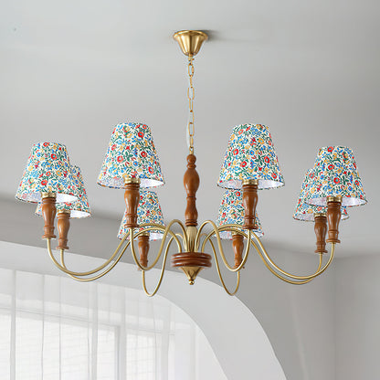 Tissu à fleurs Cassian Chandelier