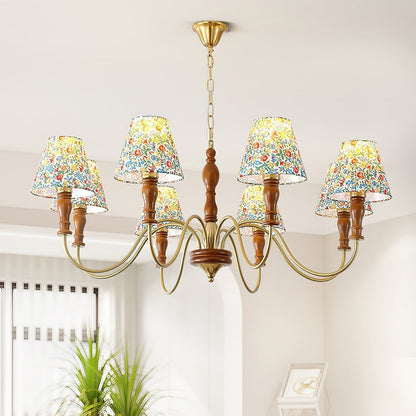 Tissu à fleurs Cassian Chandelier