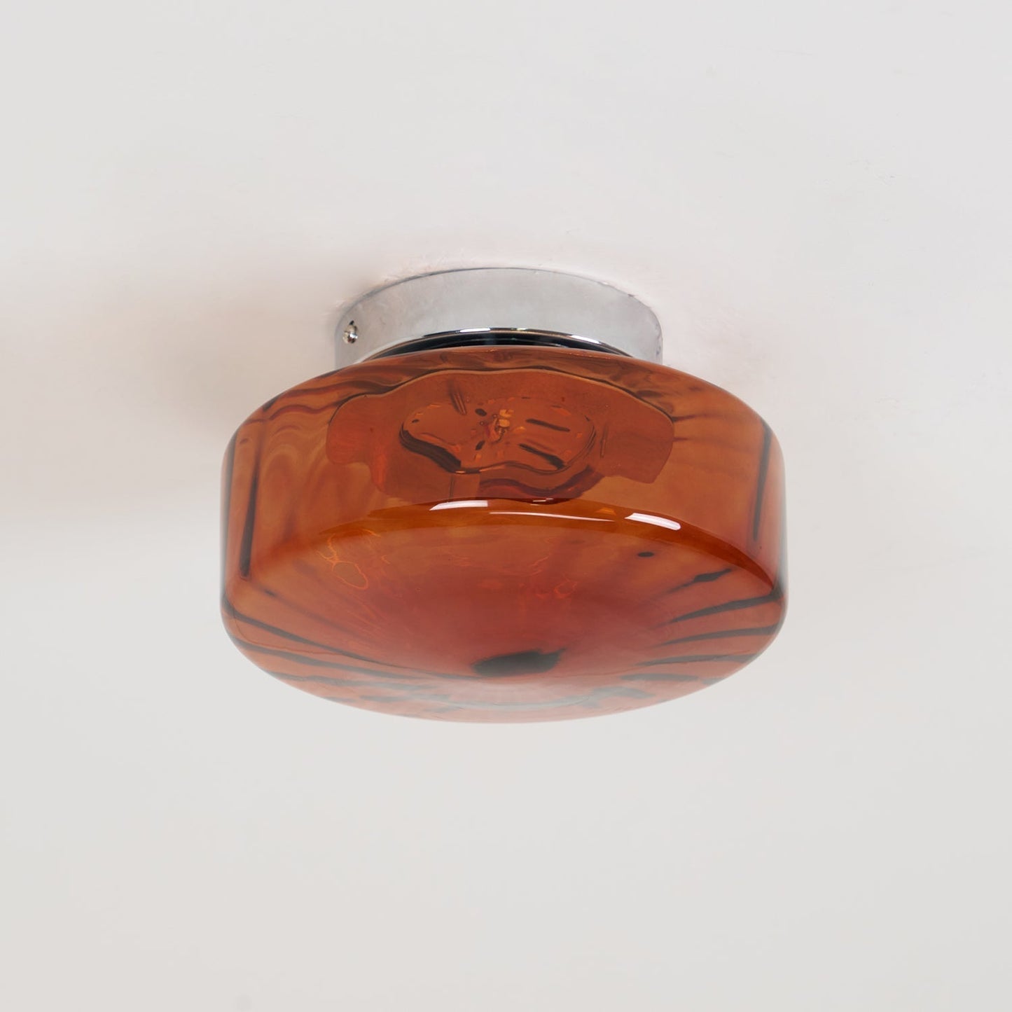 June  Amber Glass  Ceiling Light