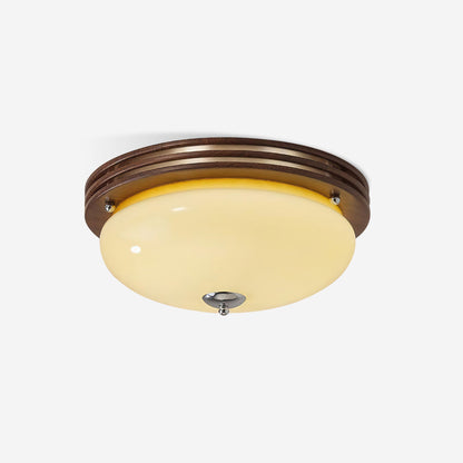 Povio Glass Flush Mount Ceiling Light