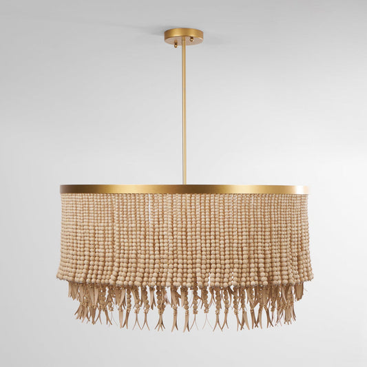 Odette Chandelier Wood and Coconut beads