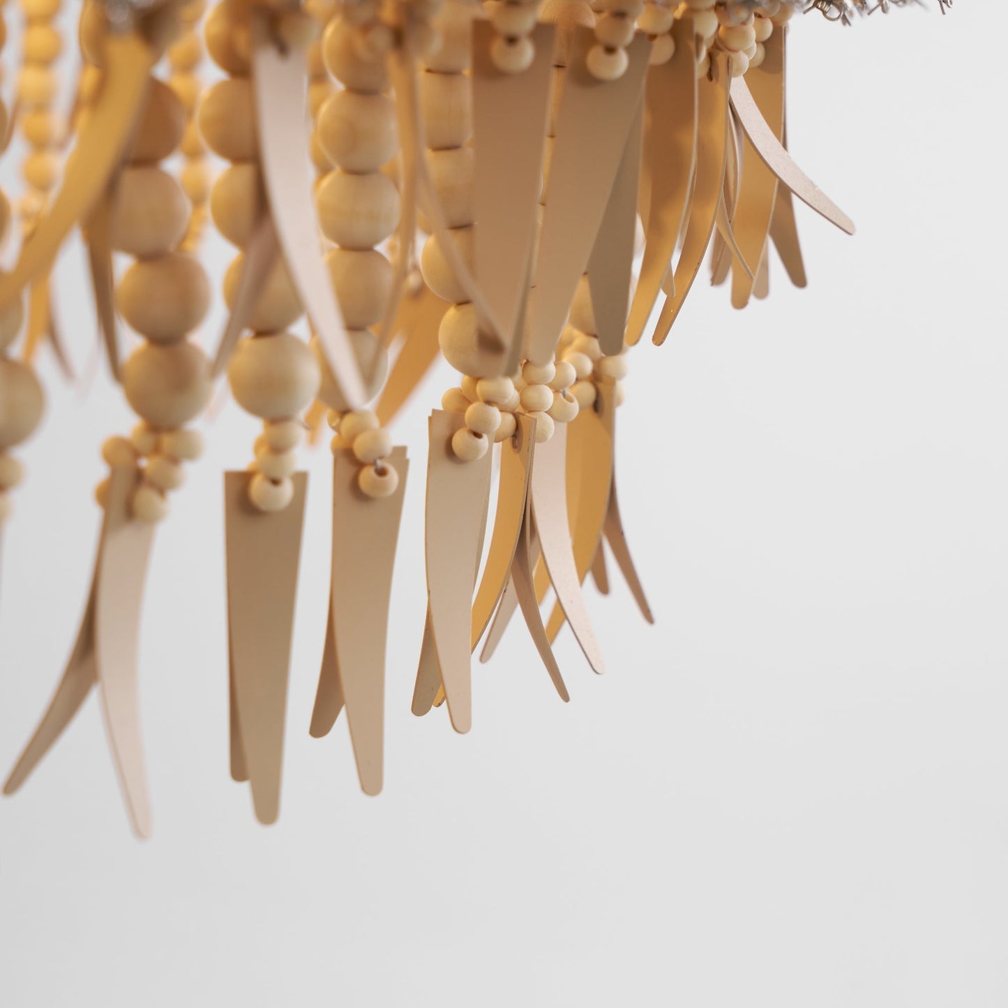 Odette Chandelier Wood and Coconut beads
