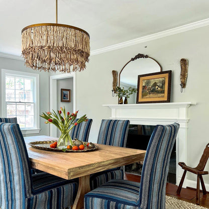 Odette Chandelier Wood and Coconut beads